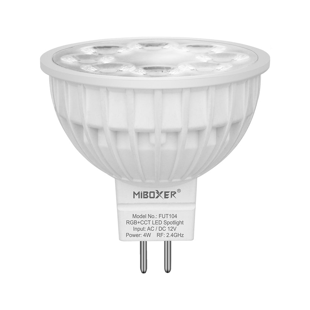 BOMBILLA LED 4W MR16 FUT104 RGB+CCT AC/DC12V 25° RF 2.4GHz